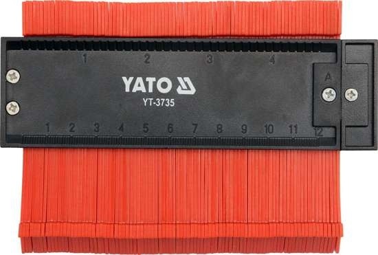 Yato Anreißwerkzeug – Profilschablone – 12,5 cm – Mit Magnet
