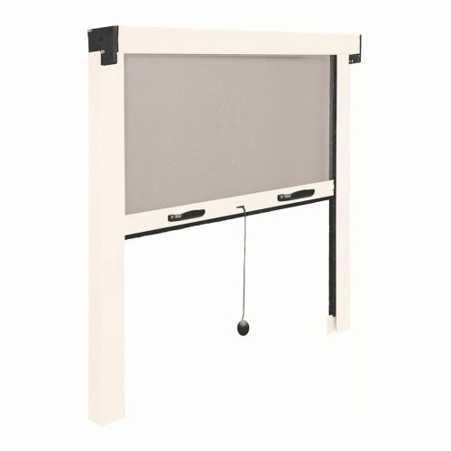Moskitonetz IRS Weiß 80 x 140 cm Aluminium Fiberglas Fenster Rollo