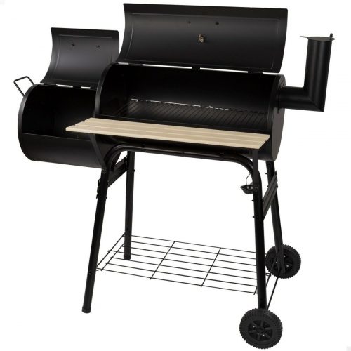 Kohlegrill mit Rollen Aktive Stahl Kunststoff Emailliertes Metall 106 x 106 x 61 cm Schwarz