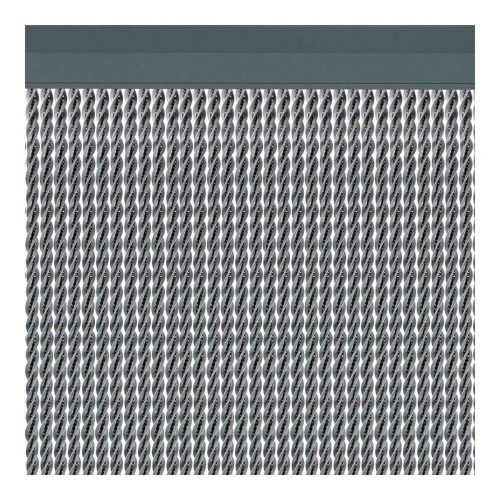 Curtain Acudam Manacor Doors Silver Exterior PVC Aluminium 90 x 210 cm
