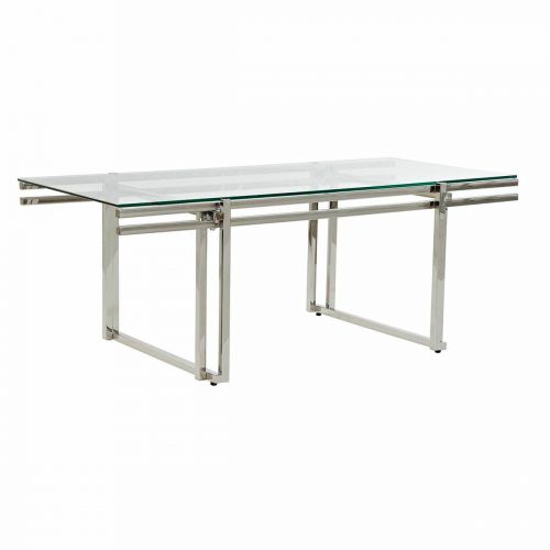 Centre Table DKD Home Decor Crystal Stainless steel (120 x 60 x 45 cm)