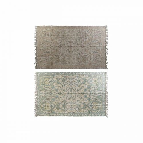 Teppich DKD Home Decor 200 x 290 x 0,5 cm Rot Polyester Grün Arab (2 Einheiten)