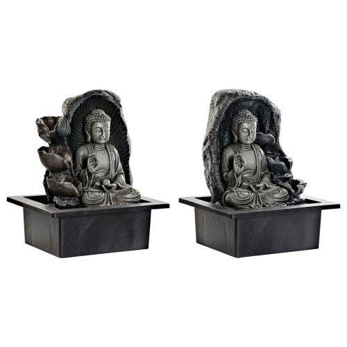 Gartenbrunnen DKD Home Decor 21 x 17,5 x 25 cm Buddha Harz Orientalisch (2 Stück)