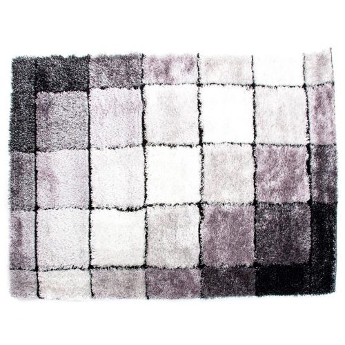 Teppich DKD Home Decor 160 x 230 x 2 cm Schwarz Polyester Weiße Rahmen
