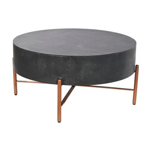 Centre Table DKD Home Decor Metal Aluminium 90 x 90 x 45 cm Mango wood