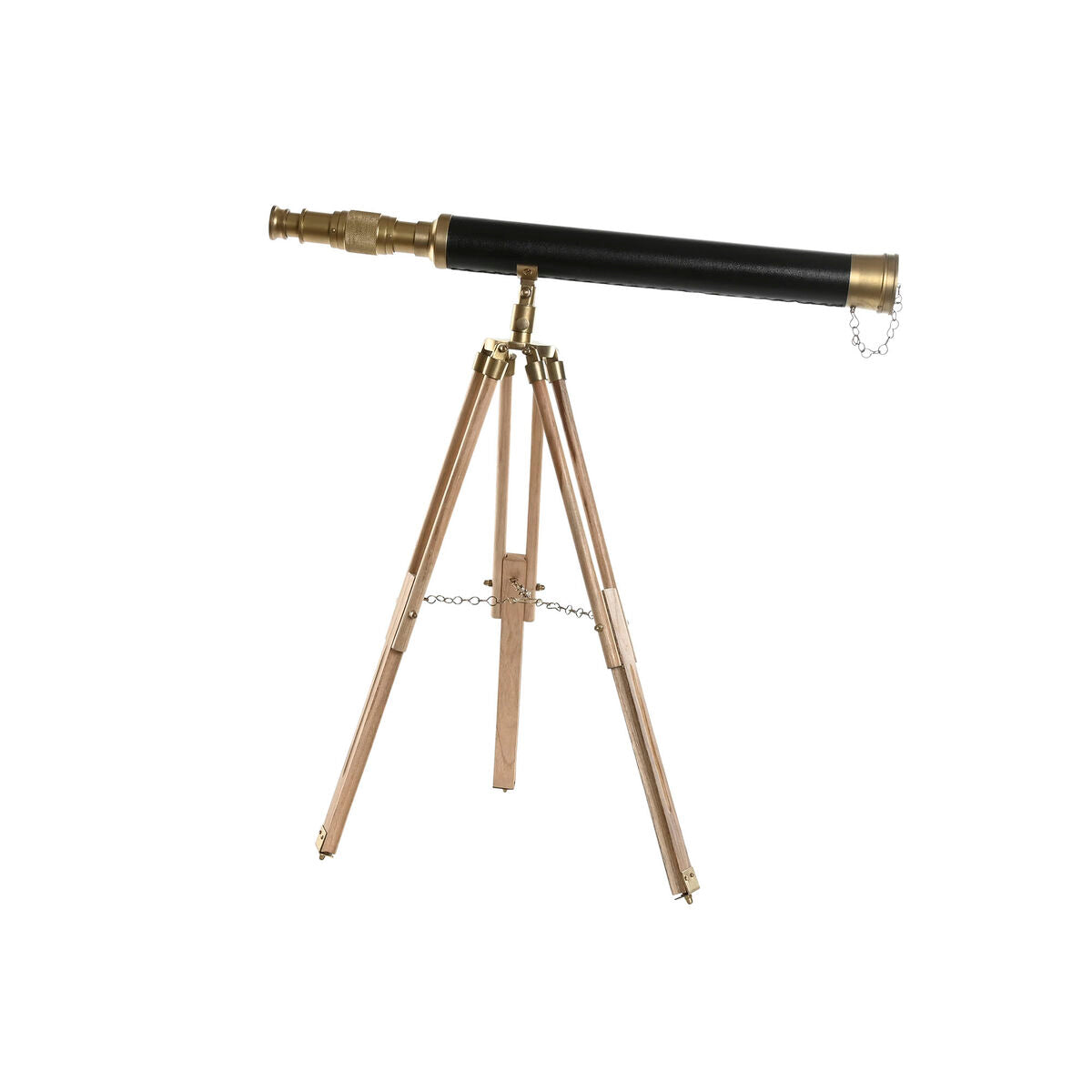 Deko-Figur Home ESPRIT Braun Gold Vintage Teleskop 63 x 40 x 70 cm