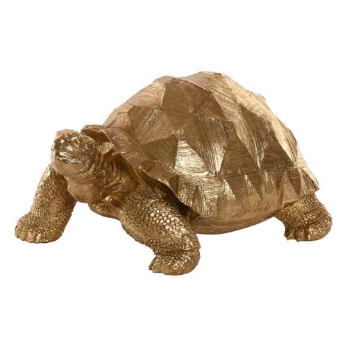 Deko-Figur Home ESPRIT Gold Tortoise 58 x 41 x 32 cm