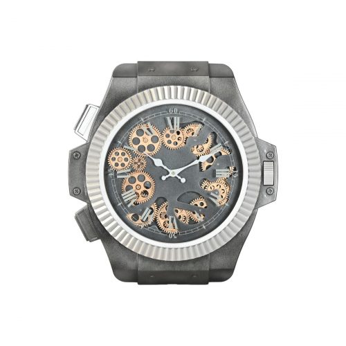 Wanduhr Home ESPRIT Schwarz Silberfarben Eisen