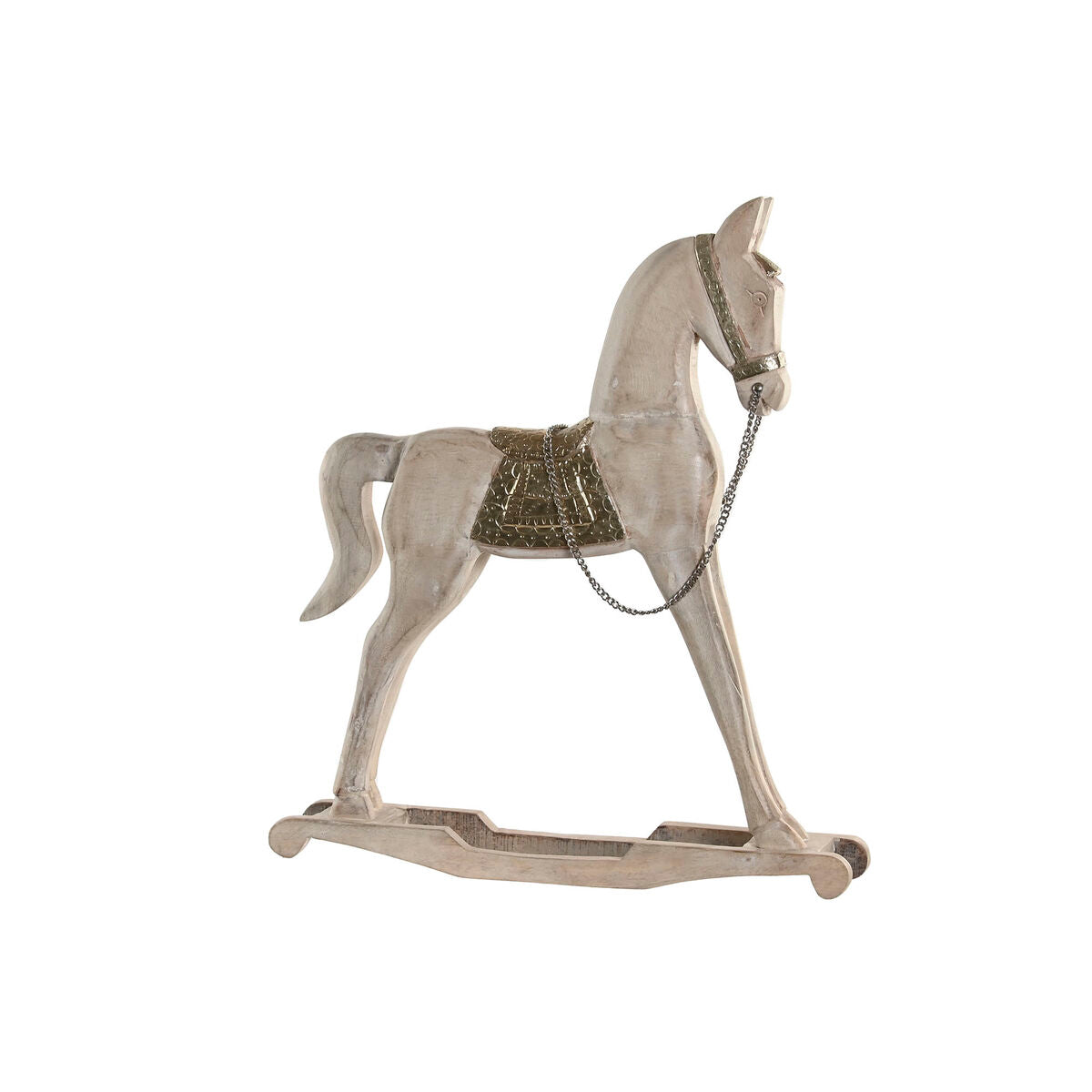 Dekofigur Home ESPRIT Silber Natur Pferd 53 x 10 x 60 cm