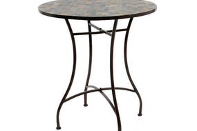 Side table Stuttgart Brown Iron (70 x 77 cm)