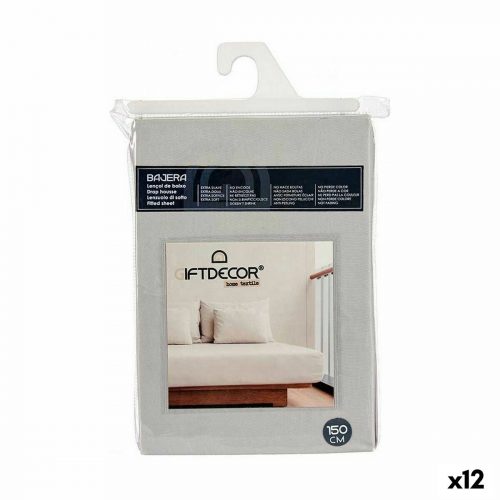 Spannbettlaken Gift Decor COL # 2-A-150 COL # 2-A-150 Grau 150 cm (12 Stück)