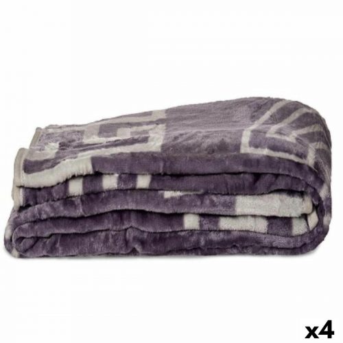 Decke Geschenkdekor 3383 3383 Grau 220 x 240 x 0,5 cm (4 Stück)