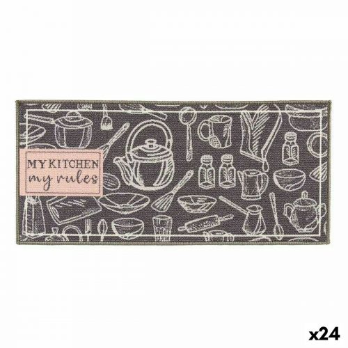 Teppich Kinvara DESIGN 4 My Kitchen Grau 40 x 90 cm 40 x 0,05 x 90 cm Mehrzweck (24 Einheiten)