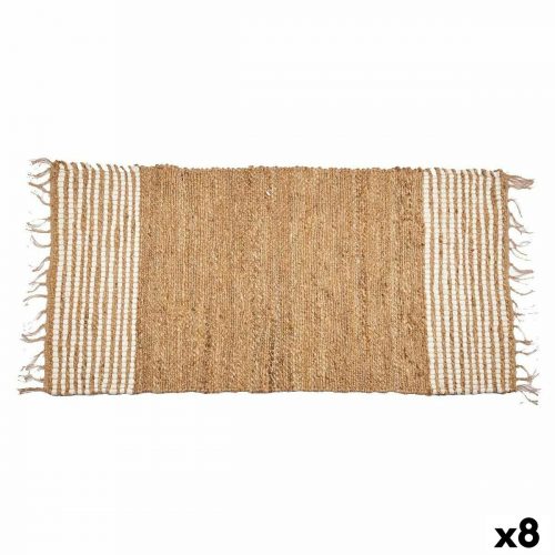 Teppich Geschenkdekor 84865-CEEJAY 84865-CEEJAY Schwarz Natur gestreift 70 x 1 x 140 cm (8 Einheiten)