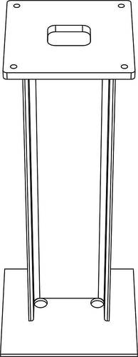 Siedle 200041025-00 ZE/STL 168 x 168 Stützpfosten Stahl nicht rostend Edelstahl