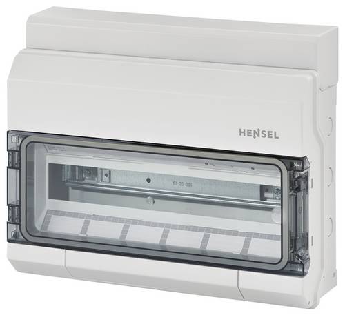 Hensel 6100225 KV 1518 Kleinverteiler Aufputz Anzahl Teilungen = 18 Anzahl Reihen = 1 Inhalt 1St.