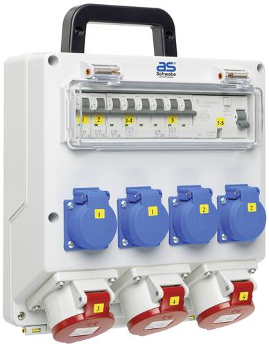 AS Schwabe CEE Stromverteiler FIXO 10D 61518 400V 16A